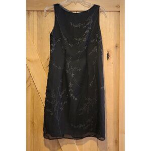 Old Navy Sz 6 Sheer Black Lined Knee Sleeveless Dress Dark Fairy Whimsigoth